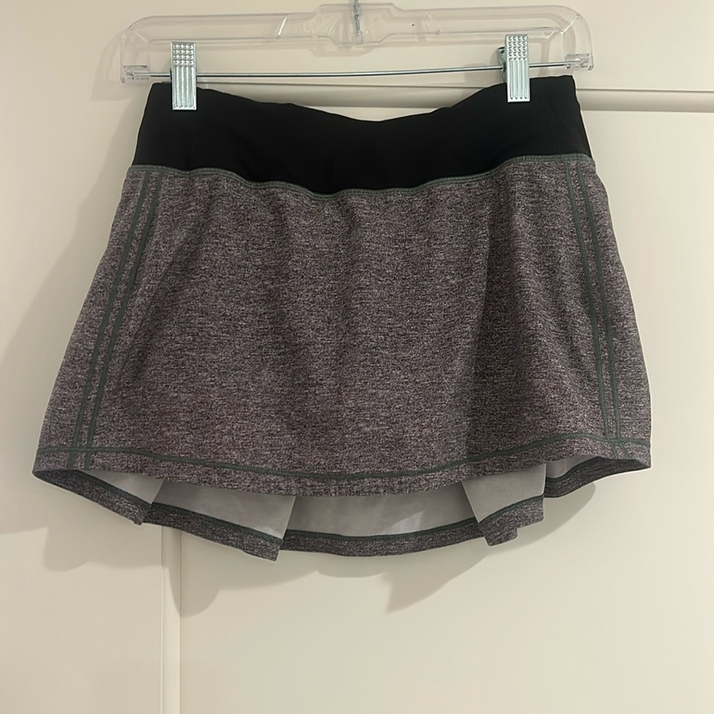 Lululemon Grey Pace Rival Skirt